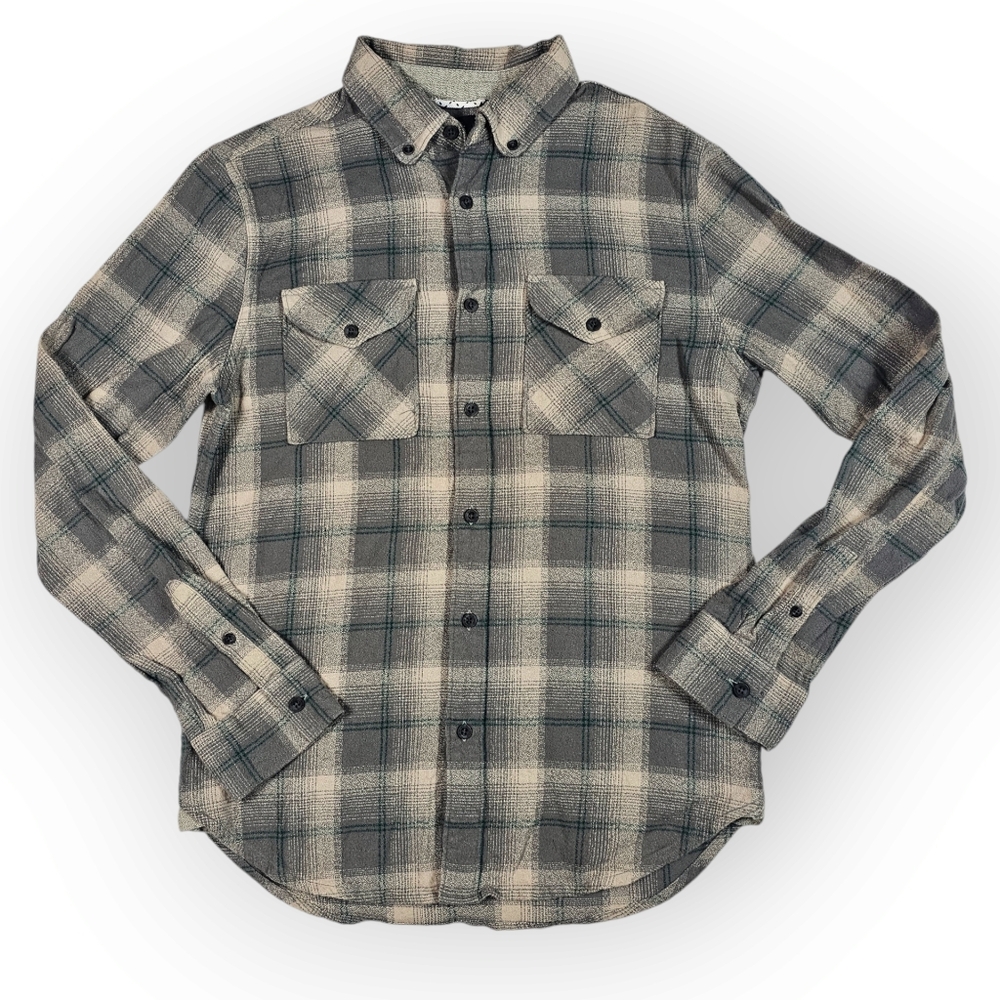 Roark Revival Plaid Long Sleeve Flannel Button Down‎ Shirt Men's Size Small